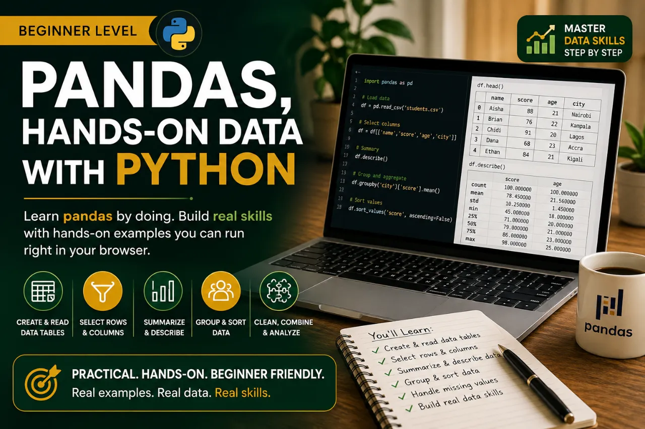 Pandas, Hands-On Data with Python